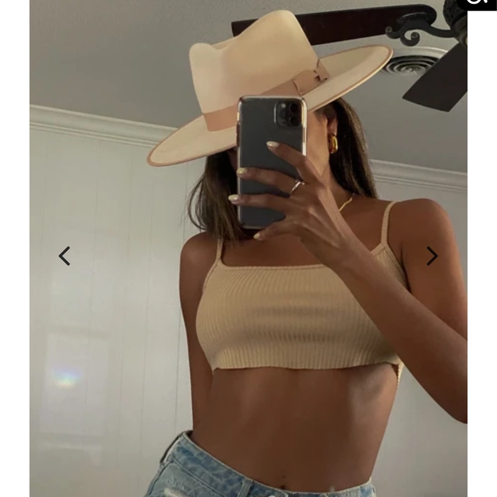 Feel the sun cropped tank